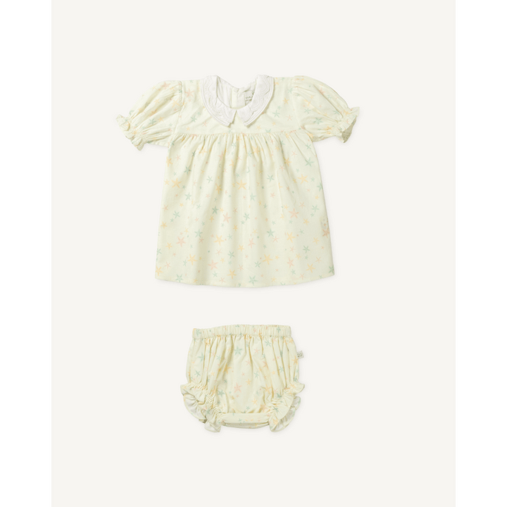 Early Sunday Sukie Baby Dress &amp; Bloomer - Star Fish