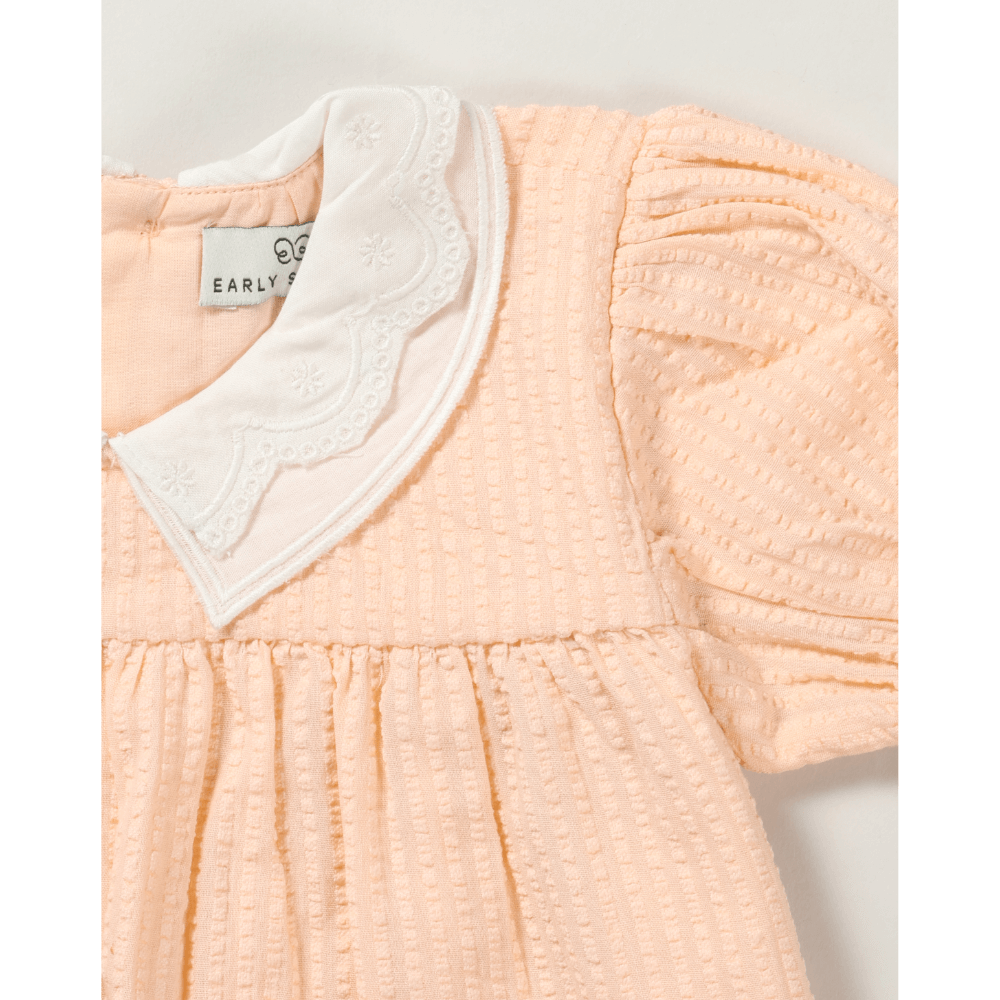 Early Sunday Sukie Baby Dress &amp; Bloomer - Warm Sand