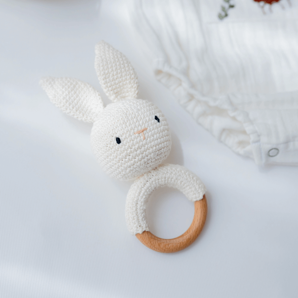 PureCloth.Co Baby Gift Hamper with Cotton Romper and Swaddle- White
