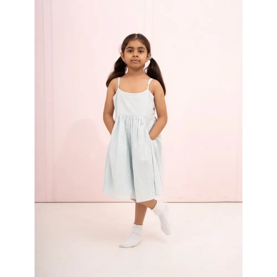 Moobaa Girls clothing I'm a Cloud Pocket Dress
