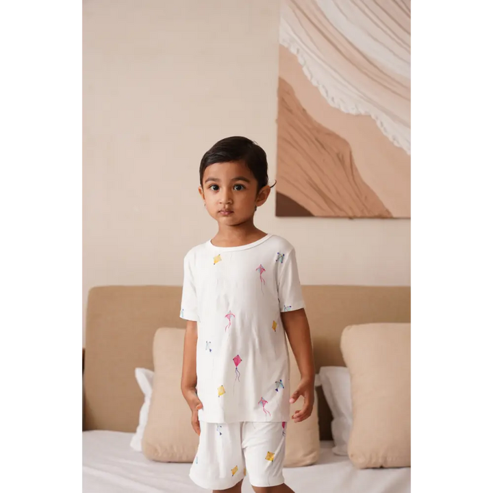 Bubz Bamboo Baby Co-rd Set - Soft Breathable Outfit - Kites