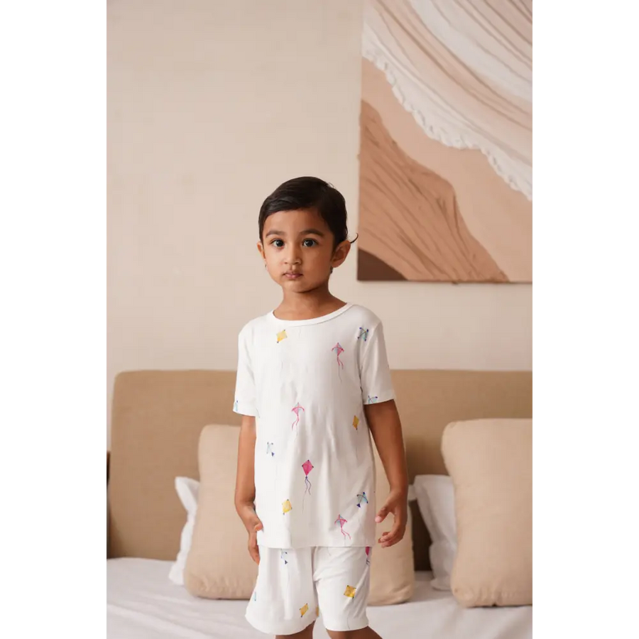 Bubz Bamboo Baby Co-rd Set - Soft Breathable Outfit - Kites