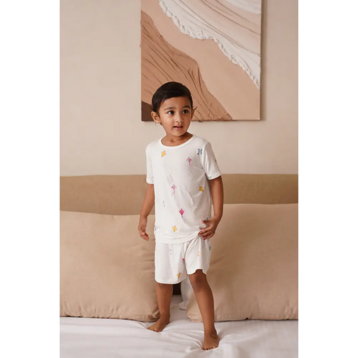 Bubz Bamboo Baby Co-rd Set - Soft Breathable Outfit - Kites