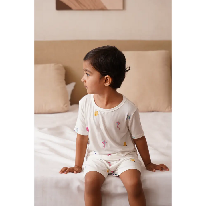 Bubz Bamboo Baby Co-rd Set - Soft Breathable Outfit - Kites