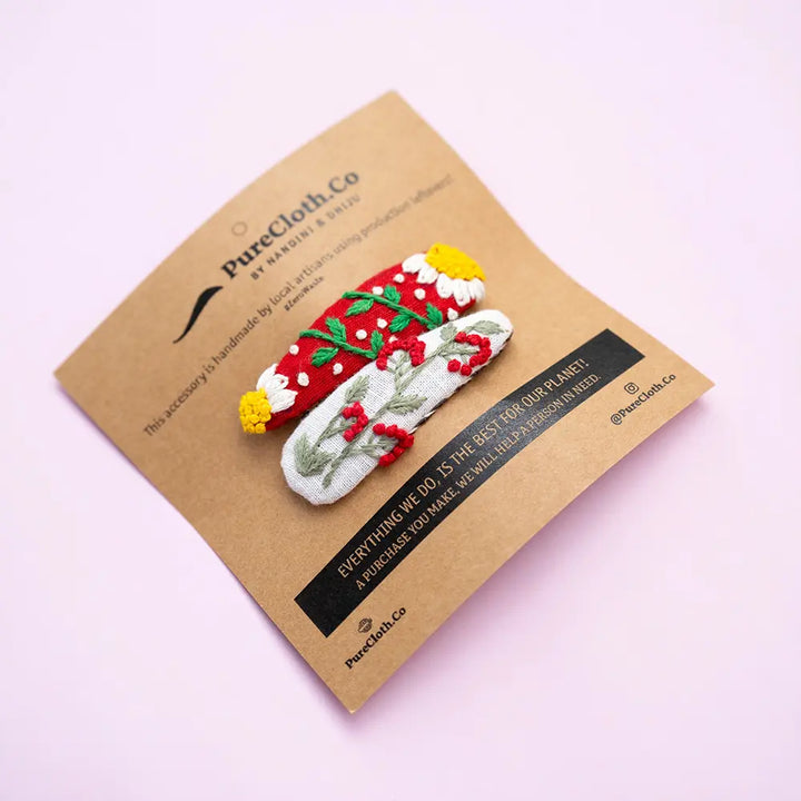 PureCloth.Co Christmas Tic Tac Hair Clips