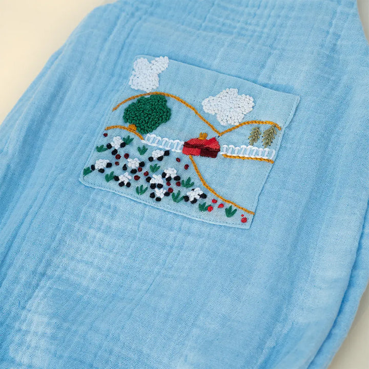PureCloth.Co Little Meadows Baby Boy Hamper | Blue Set