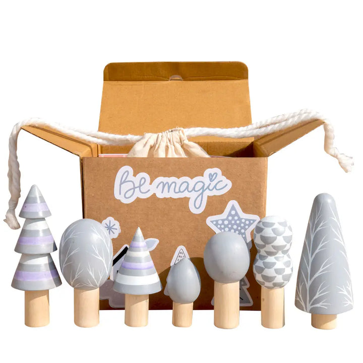 Playbox Wooden Arctic Tree Toy Set - 7Pcs