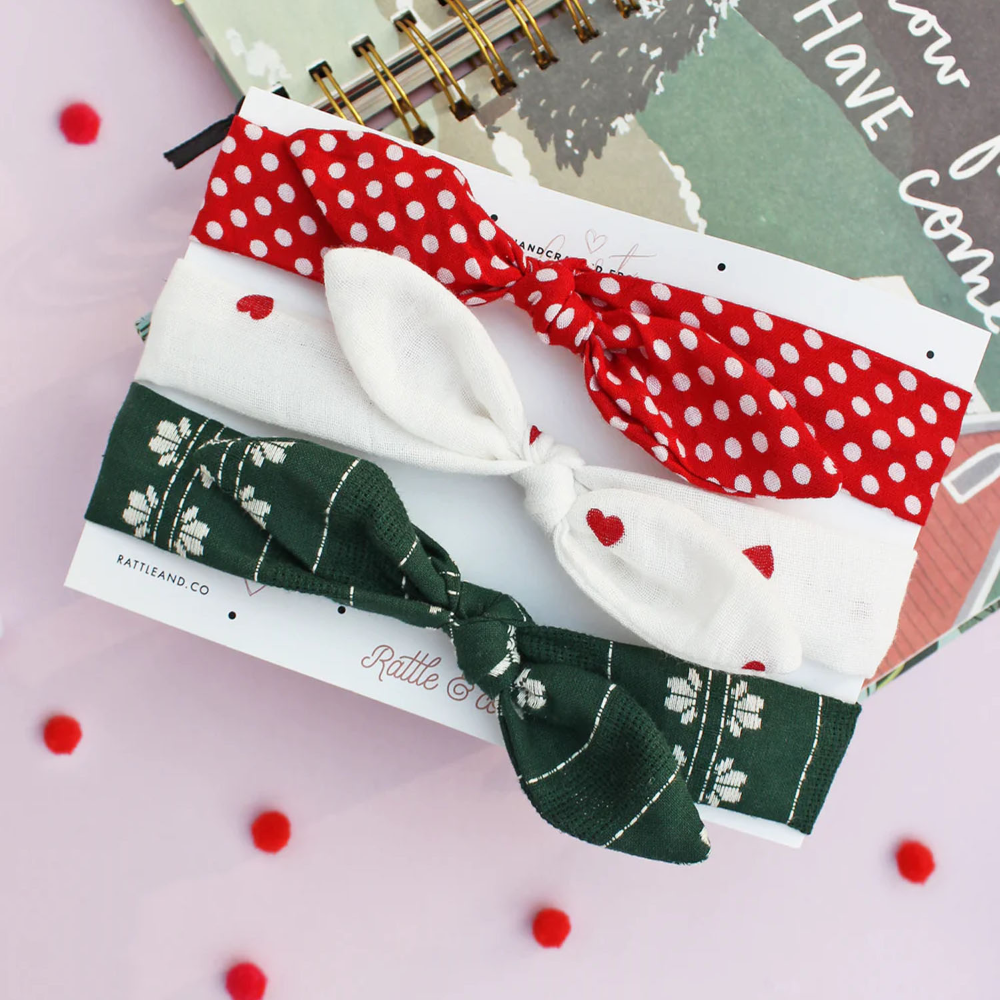 Rattle & Co Deck The Halls - Set of 3 Headbands