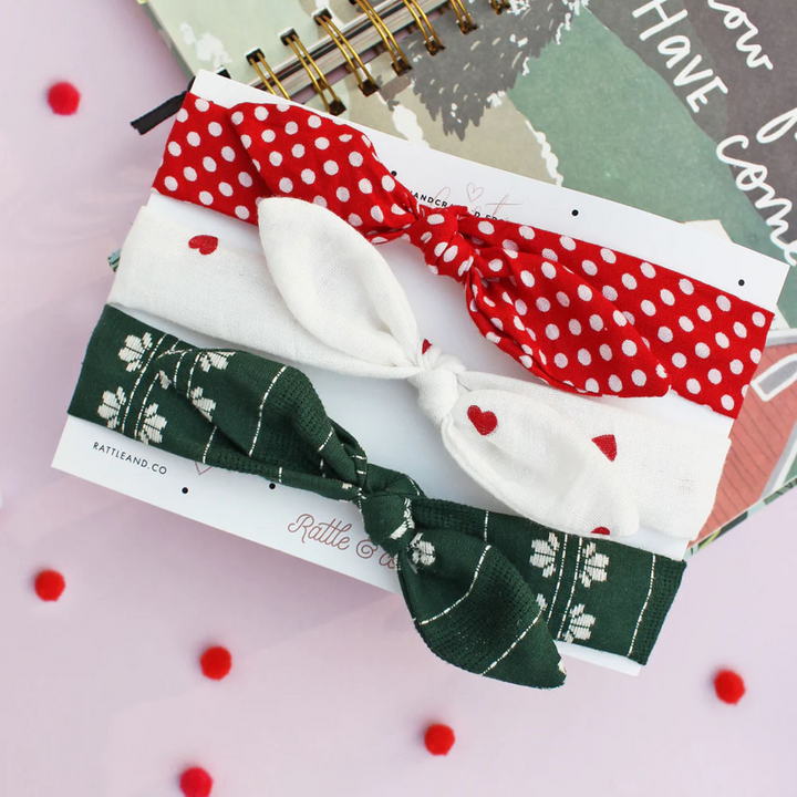 Rattle &amp; Co Deck The Halls - Set of 3 Headbands