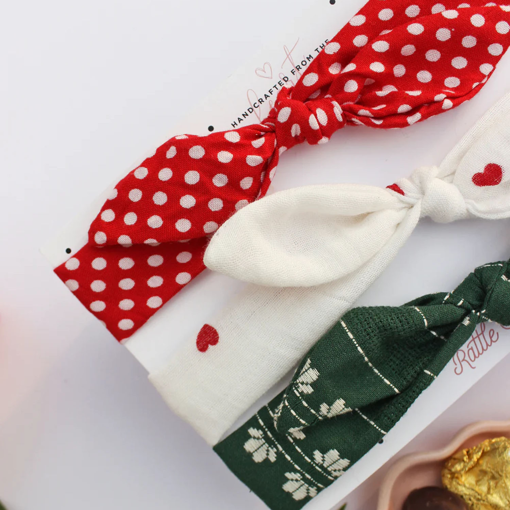 Rattle & Co Deck The Halls - Set of 3 Headbands