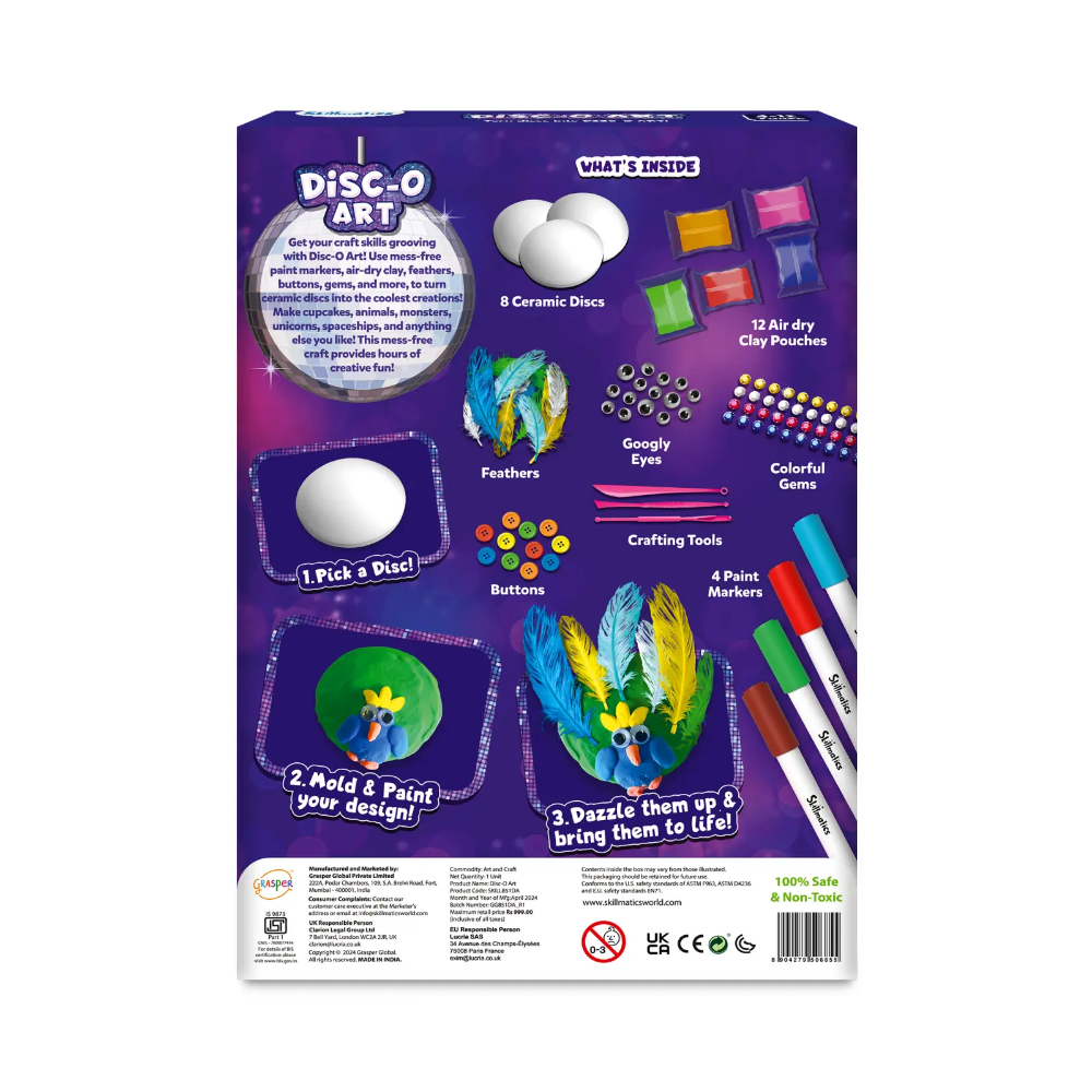 Skillmatics Art & Craft Activity - Disc-O Art