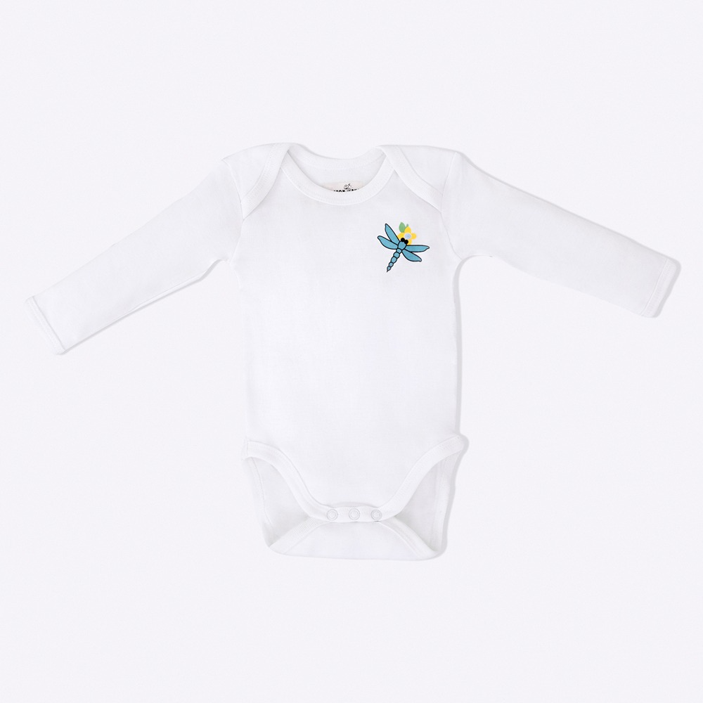 Cotton Bug Full Sleeves Romper Set of 3 - Dragonfly