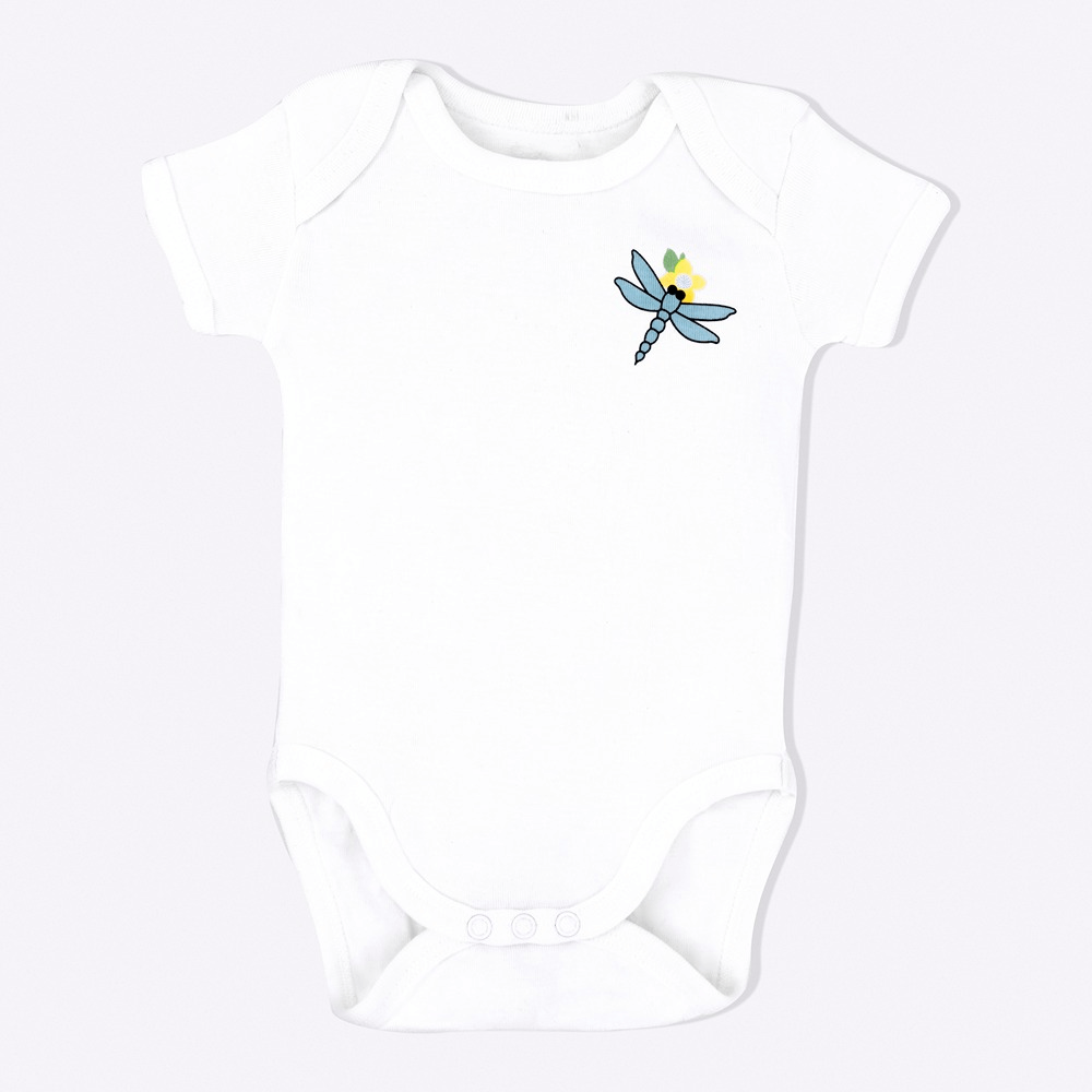 Cotton Bug Half Sleeves Romper Set of 3 - Dragonfly