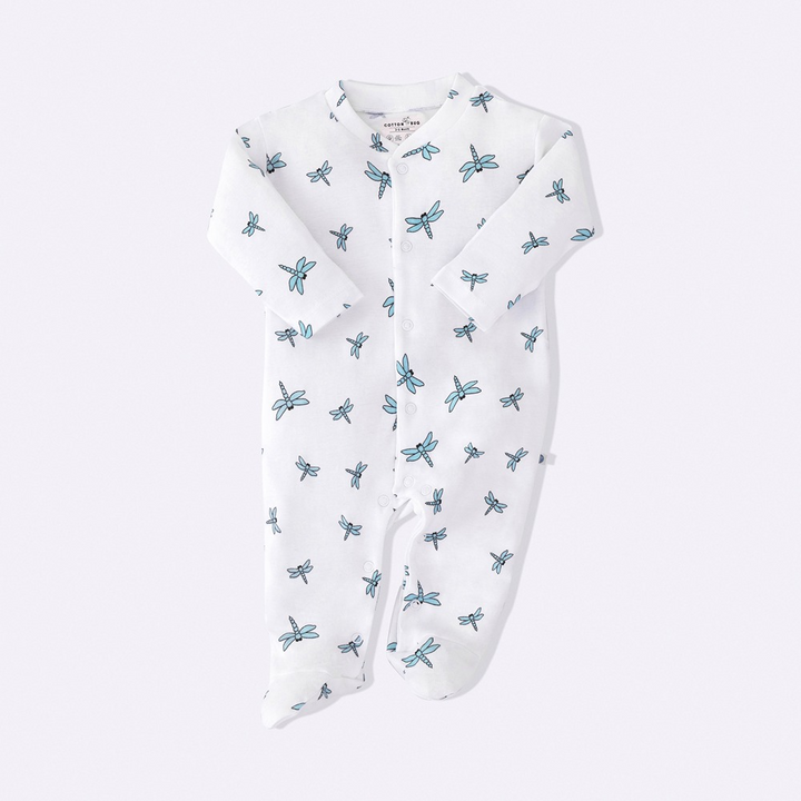 Cotton Bug Pyjama Romper - Dragonfly