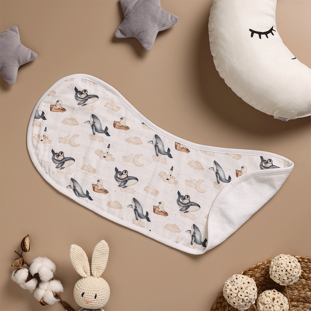 Cugo Bamboo Cotton Muslin Burp Cloth