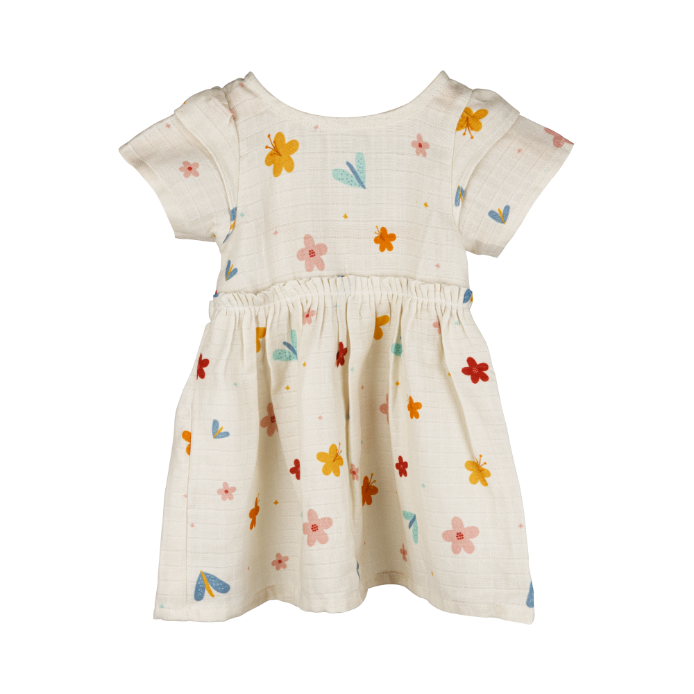 Dulaar Organic Muslin Dress - A World in Bloom