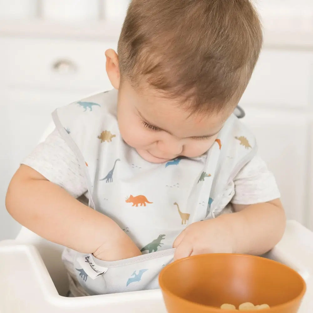 Tiny Twinkle Mess-Proof Easy Bib Pack of 3 - Dinosaur - (6-36 Months)