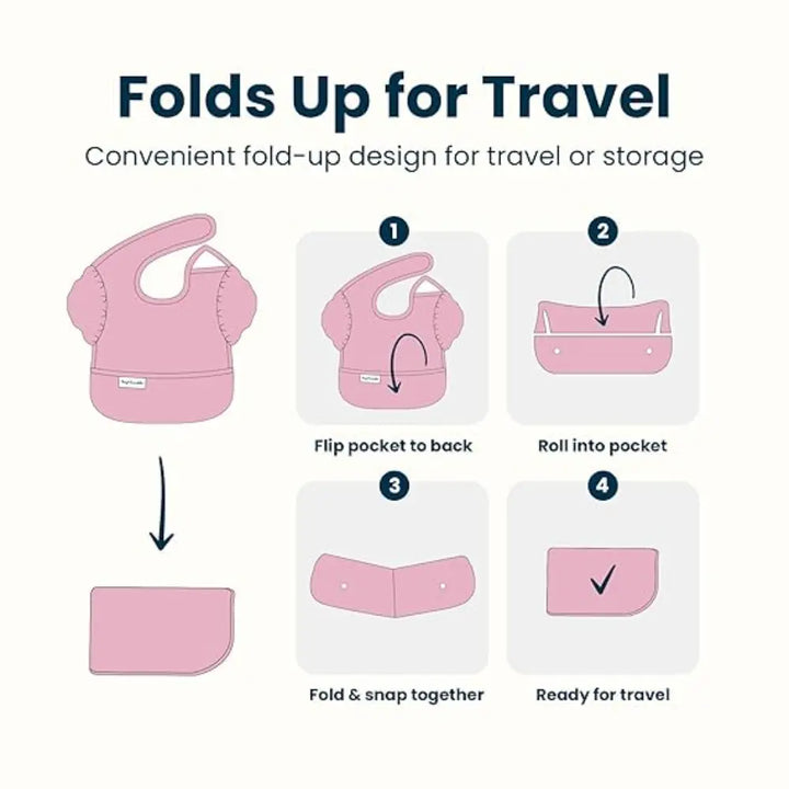 Tiny Twinkle Mess-Proof Easy Bib Pack of 3 - Unicorn - (6-36 Months)