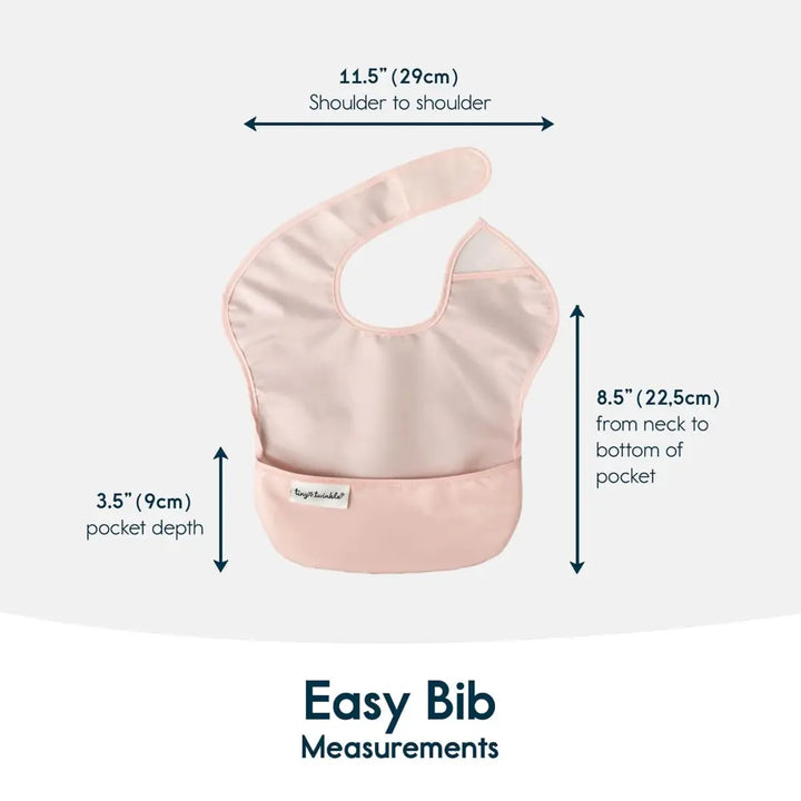 Tiny Twinkle Mess-Proof Easy Bib Pack of 3 - Rose, Burgundy &amp; Cinnamon - (6-36 Months)
