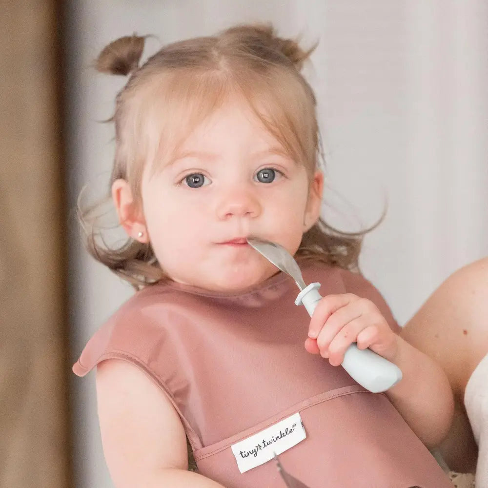 Tiny Twinkle Mess-Proof Easy Bib Pack of 3 - Recycled Taupe, Dandelion &amp; Lilac - (6-36 Months)