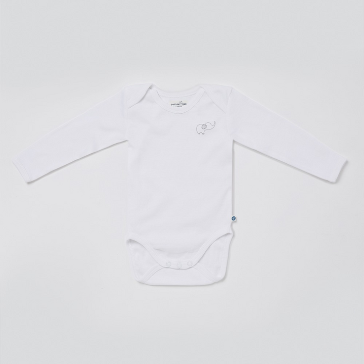 Cotton Bug Full Sleeves Romper - Set of 3 - Elephant