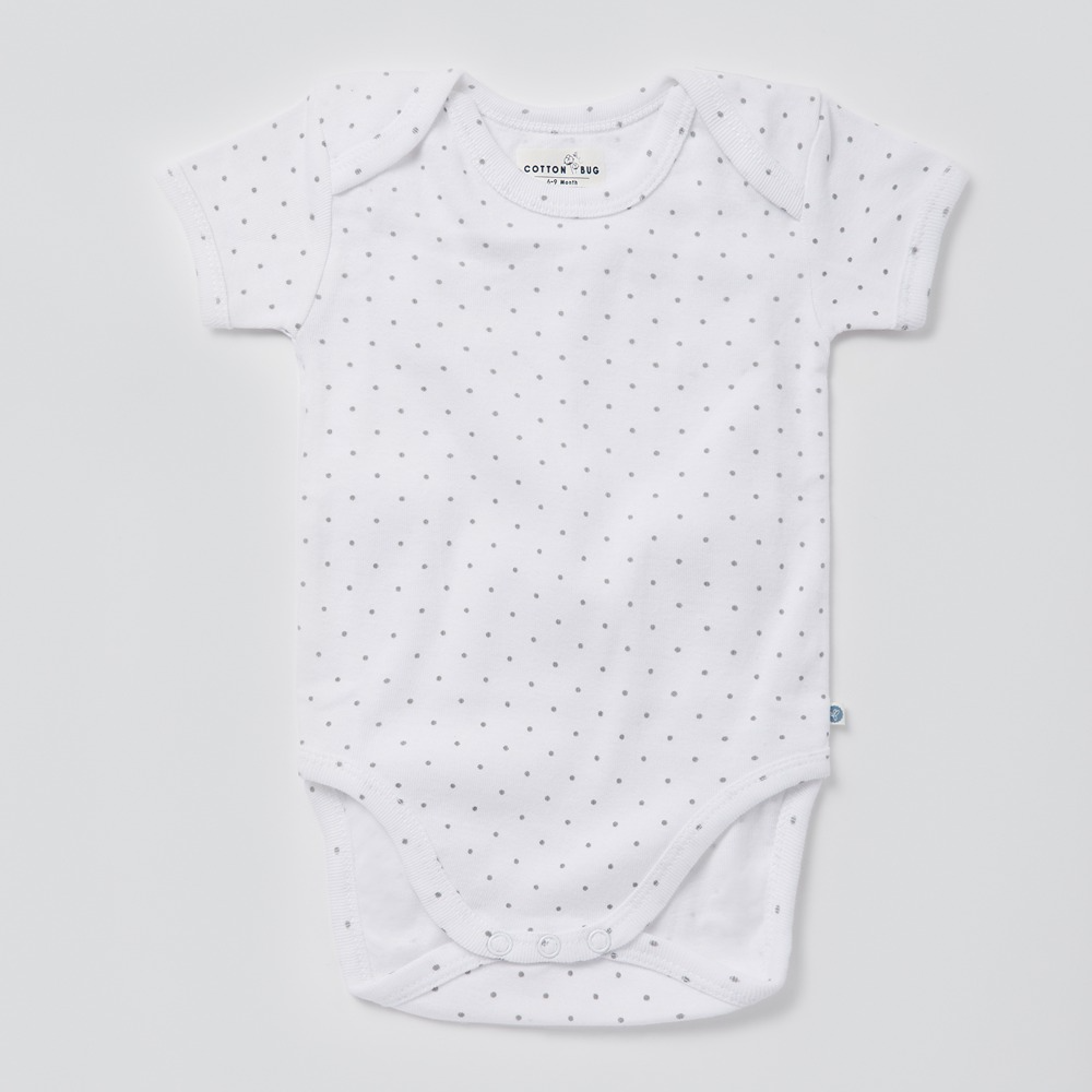 Cotton Bug Half Sleeves Romper - Set of 3 - Elephant