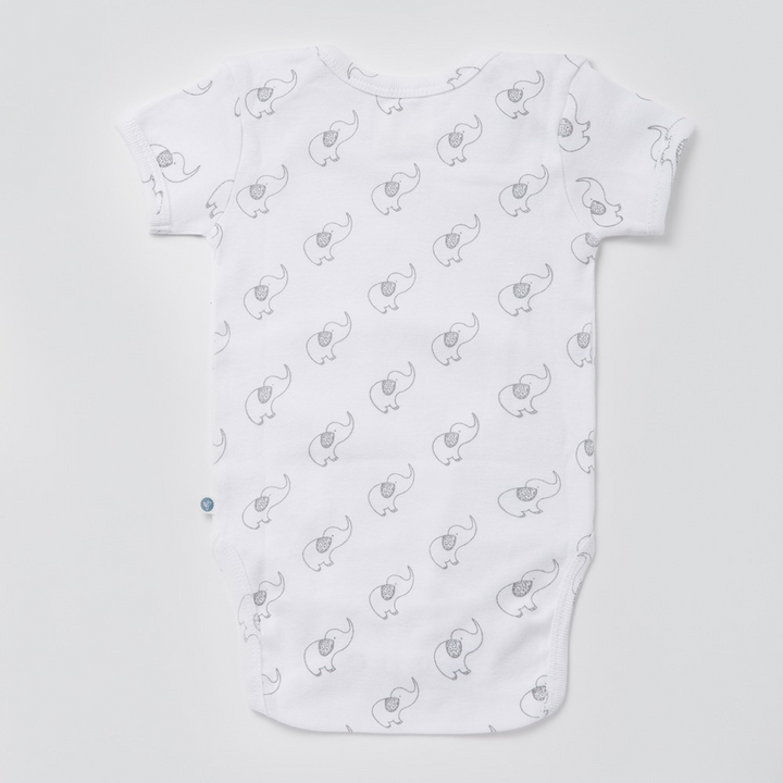 Cotton Bug Half Sleeves Romper - Set of 3 - Elephant