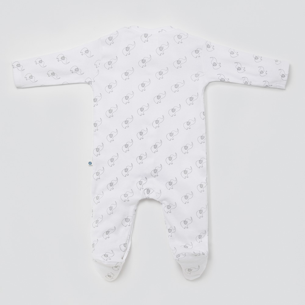 Cotton Bug Pyjama Romper - Elephant