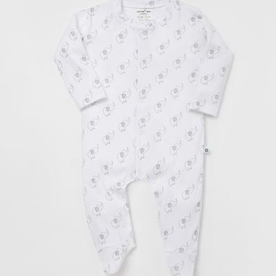 Cotton Bug Pyjama Romper - Elephant