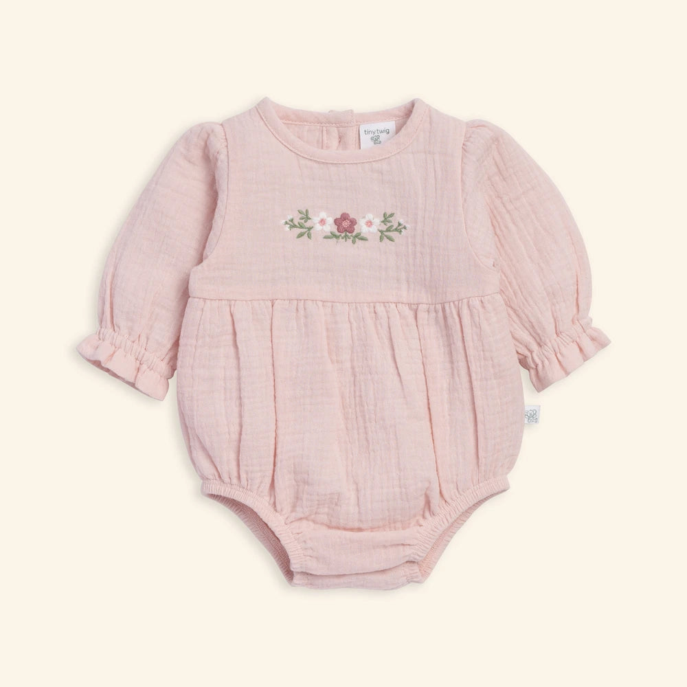 Tiny Twig Lotus Emb Bodysuit