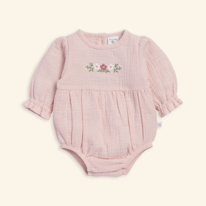 Tiny Twig Lotus Emb Bodysuit
