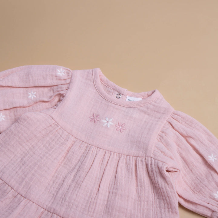 Tiny Twig Lotus Emb Dress