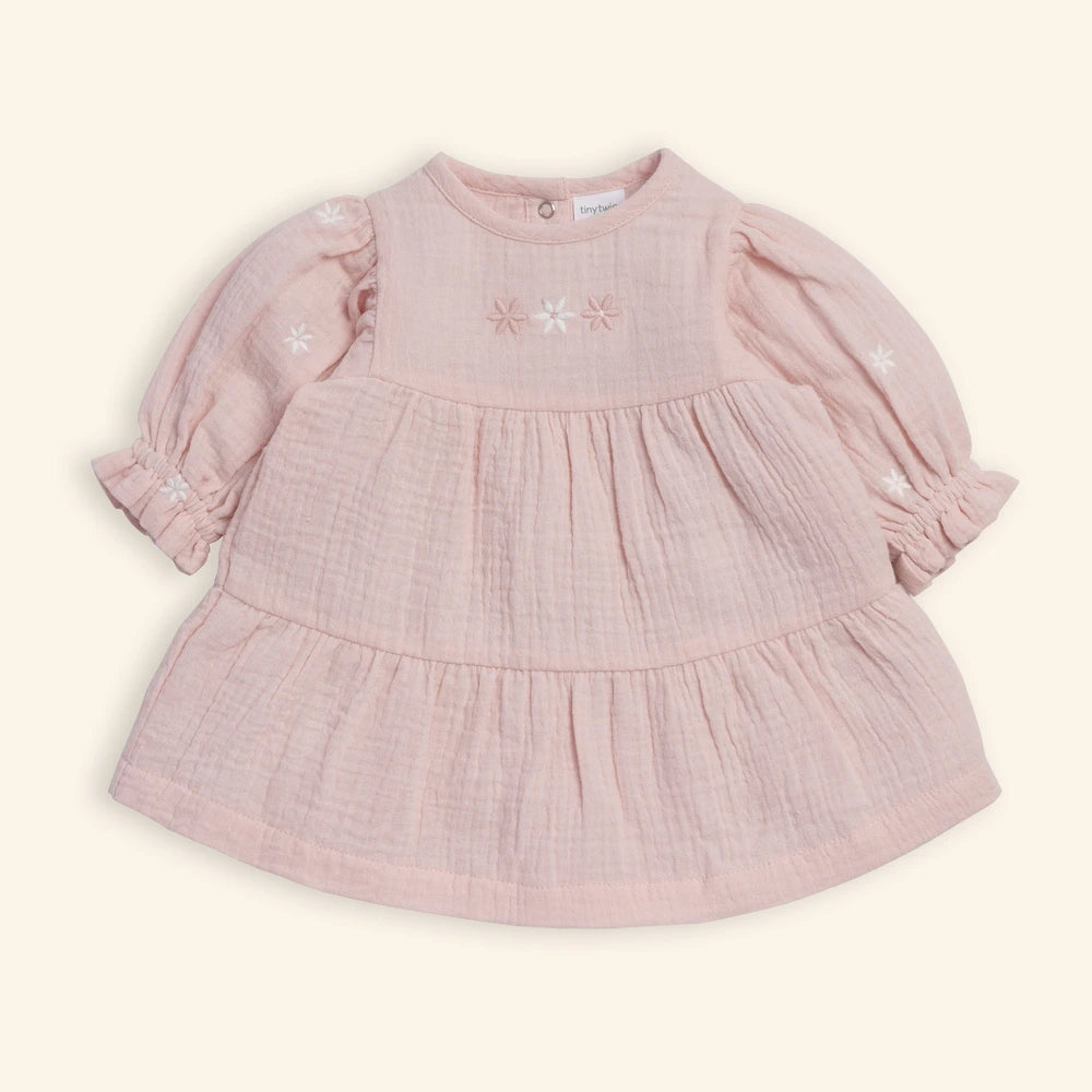 Tiny Twig Lotus Emb Dress