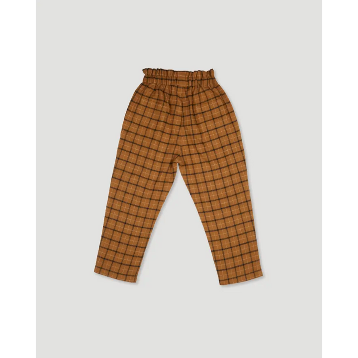 Early Sunday Adrien Trouser - Almond Checks - 05Y