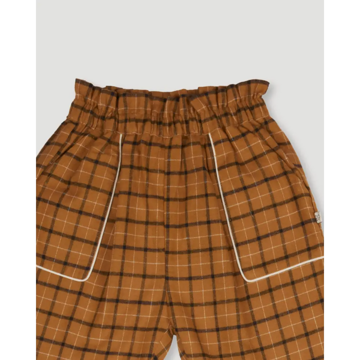 Early Sunday Adrien Trouser - Almond Checks - 05Y