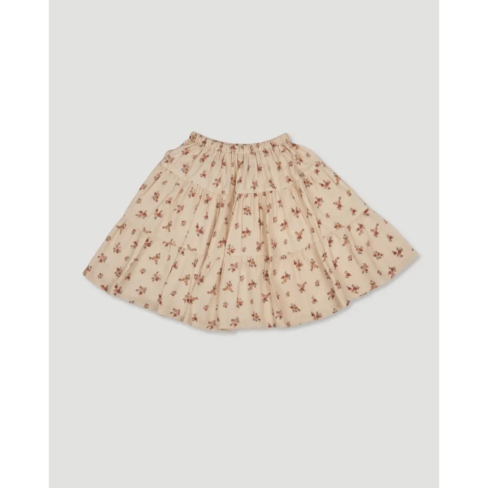 Early Sunday Victoria Skirt - Ditsy Bouquet Cream Print