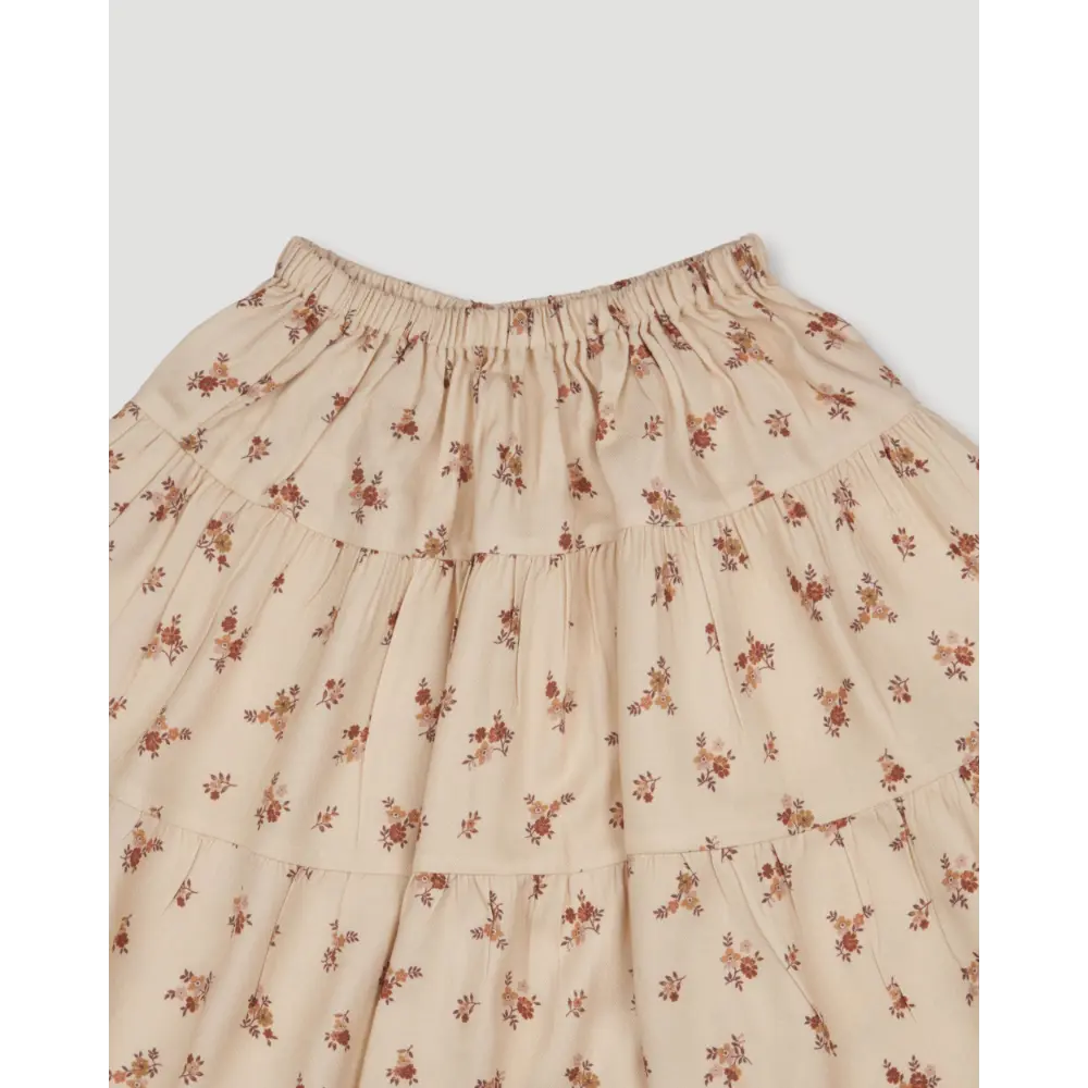 Early Sunday Victoria Skirt - Ditsy Bouquet Cream Print