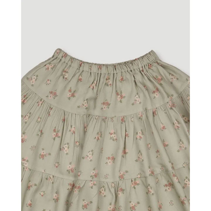 Early Sunday Victoria Skirt - Ditsy Bouquet Jade Print