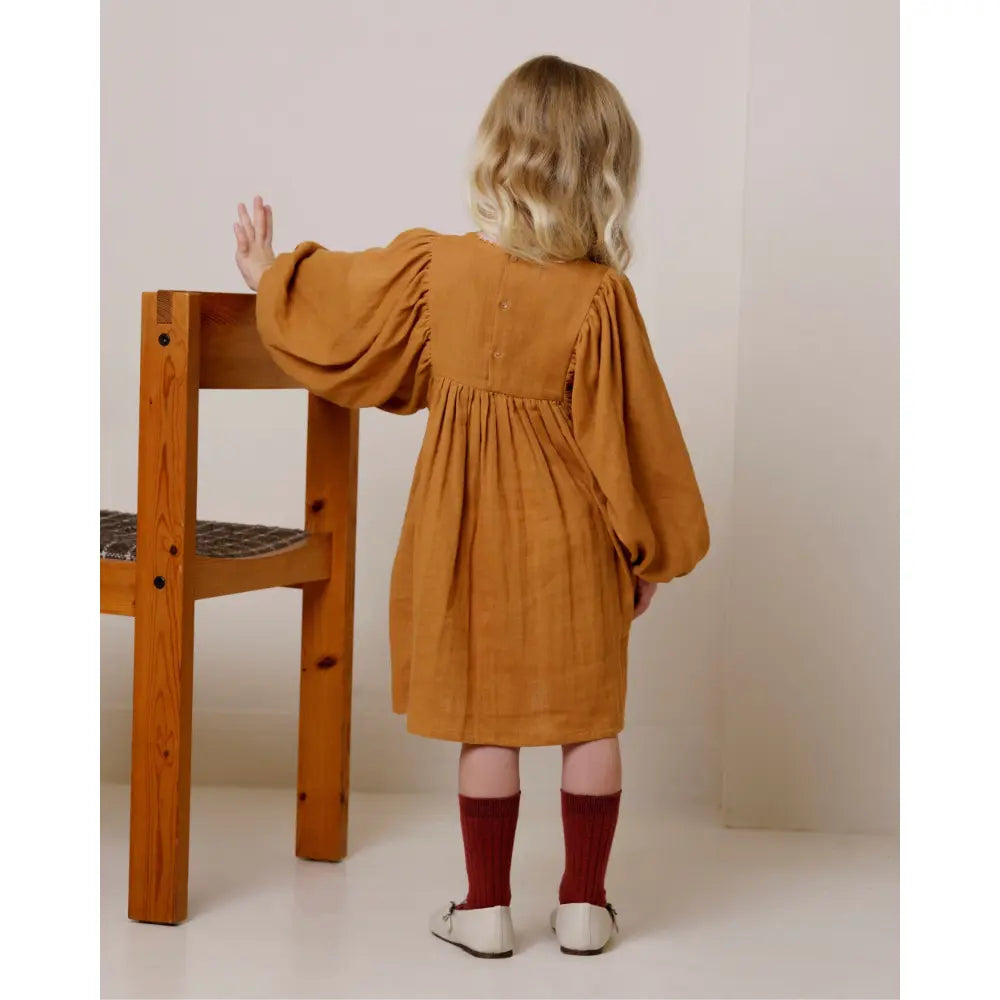 Early Sunday Belle Dress - Almond - 02Y