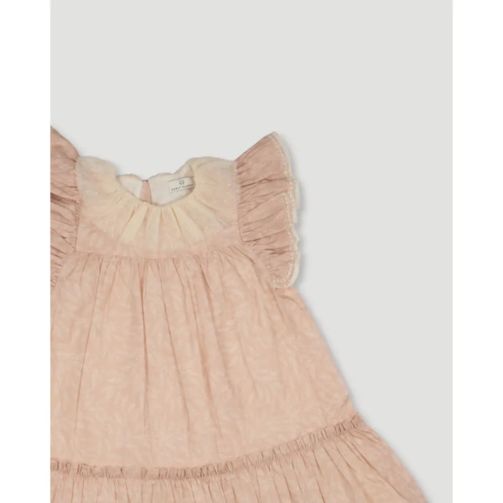Early Sunday Aurelia Dress - Feather print - 04Y