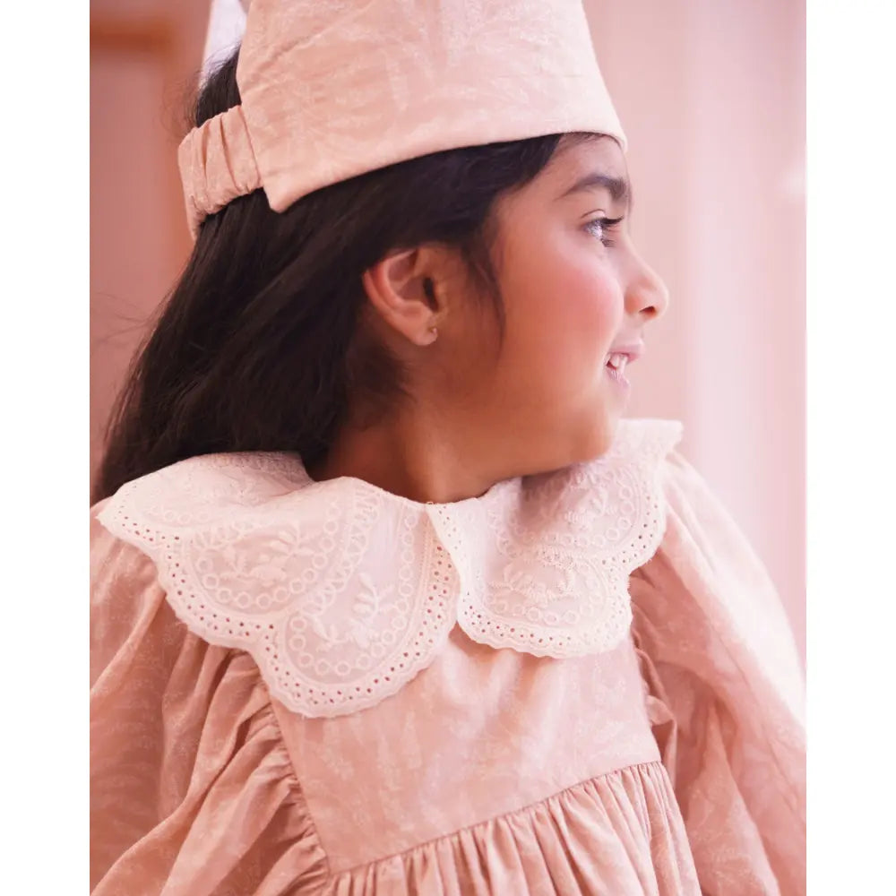 Early Sunday Belle Dress - Feather print - 02Y