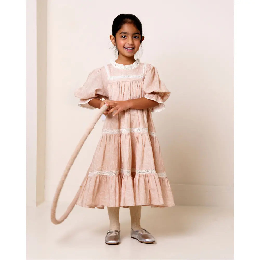 Early Sunday Lilly Dress - Feather print - 05Y