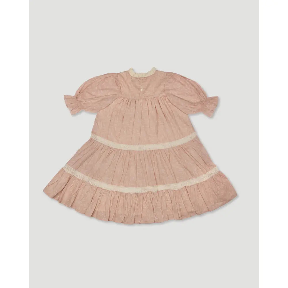 Early Sunday Lilly Dress - Feather print - 02Y