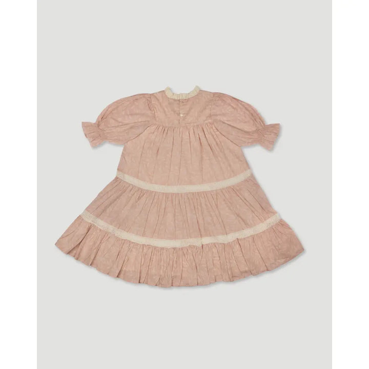Early Sunday Lilly Dress - Feather print - 02Y