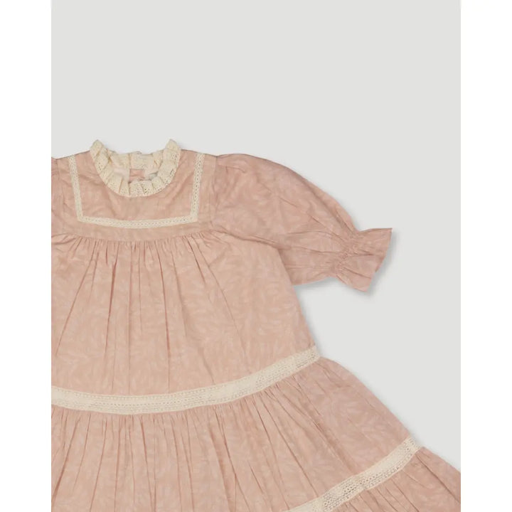Early Sunday Lilly Dress - Feather print - 03Y