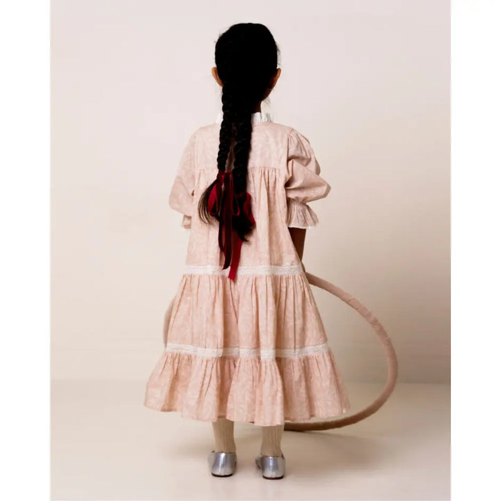Early Sunday Lilly Dress - Feather print - 02Y