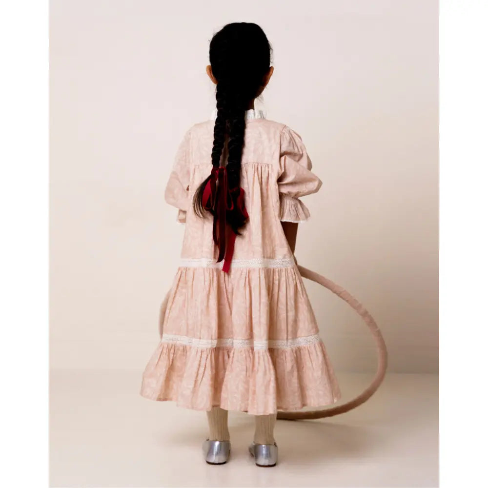 Early Sunday Lilly Dress - Feather print - 05Y