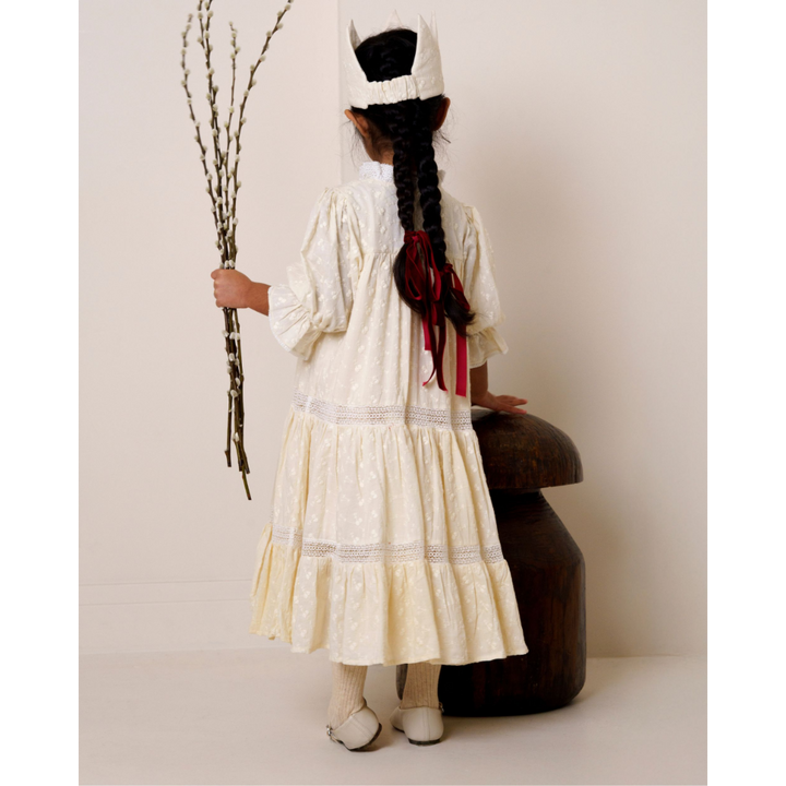 Early Sunday Lilly Dress - Hazelnut Cream - 02Y