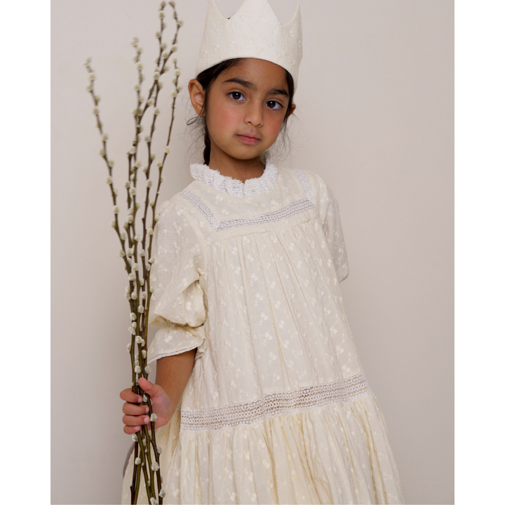 Early Sunday Lilly Dress - Hazelnut Cream - 02Y