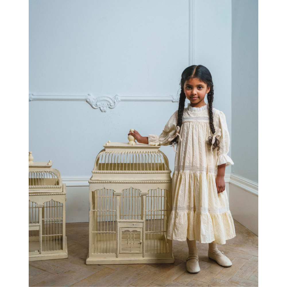 Early Sunday Lilly Dress - Hazelnut Cream - 02Y